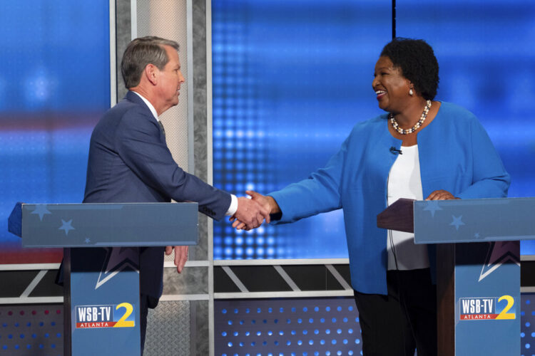 Kemp, Abrams argue abortion, voting in Ga. governor debate